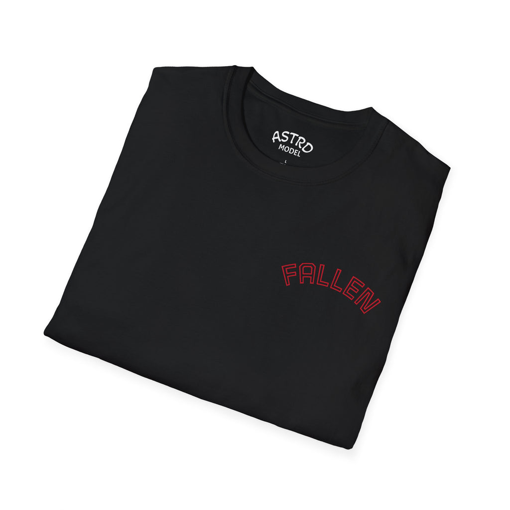 Fallen Graphic Unisex T-Shirt, Edgy Streetwear Tee, Urban Casual Wear, Unique Gift for Music Lovers, Halloween Apparel
